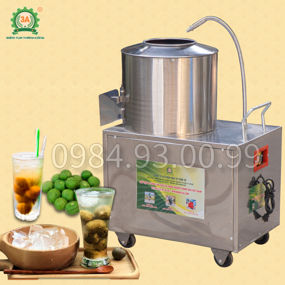 Máy chà vỏ sấu tự động 3A1,5kW
