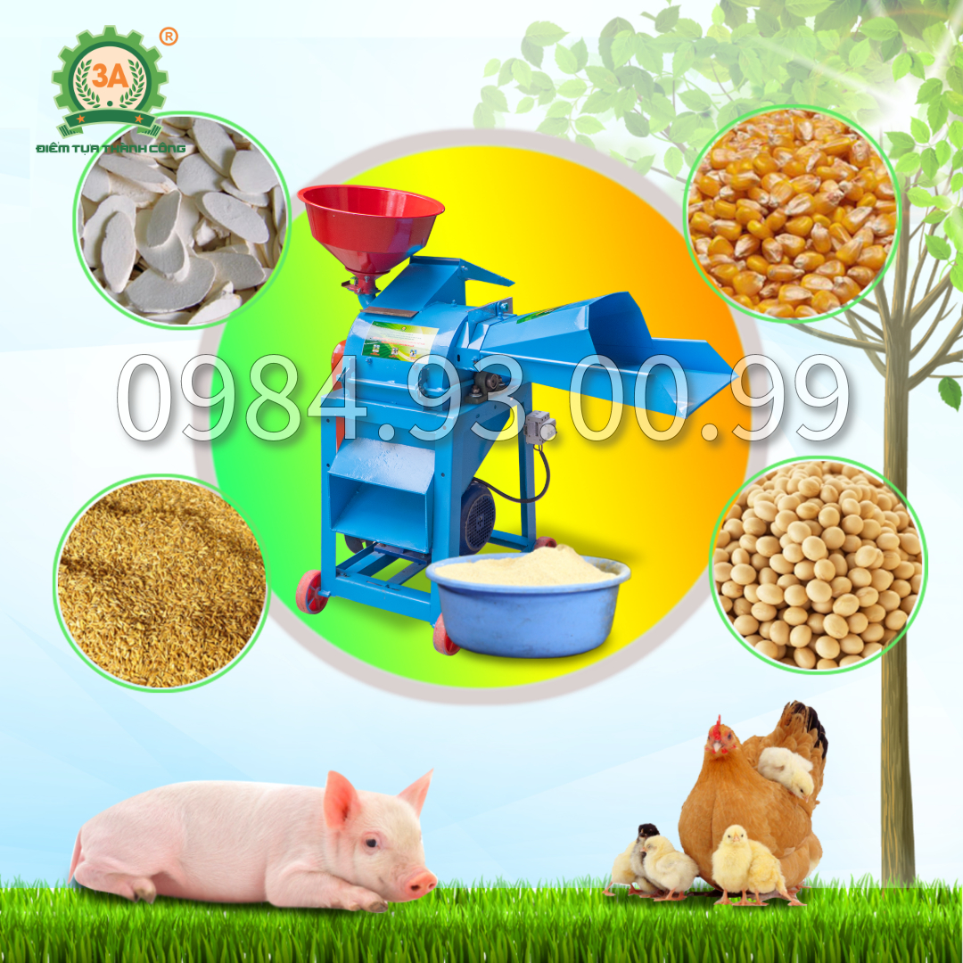 Máy xay cỏ, nghiền ngũ cốc 3A4kW