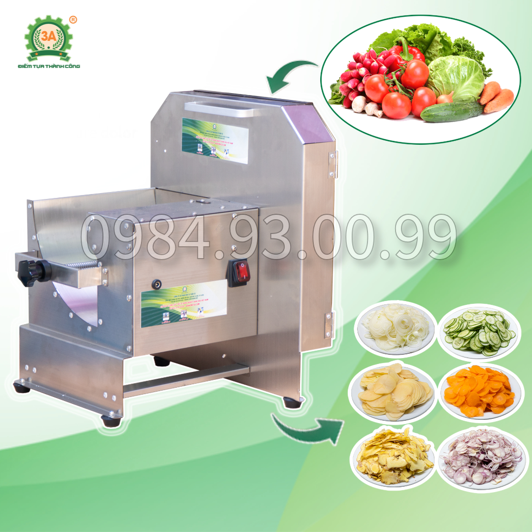 Máy thái lát củ quả inox 3A