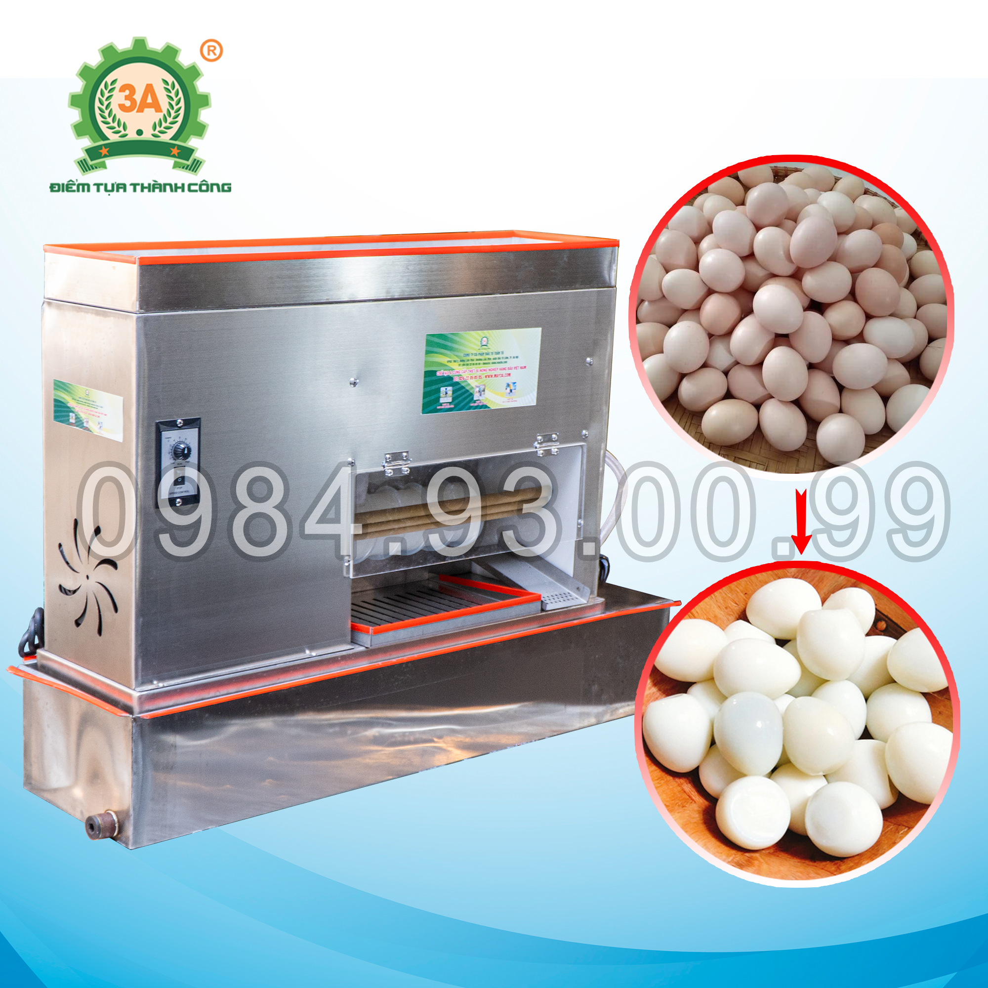 Máy Bóc Trứng Gà 3A120W