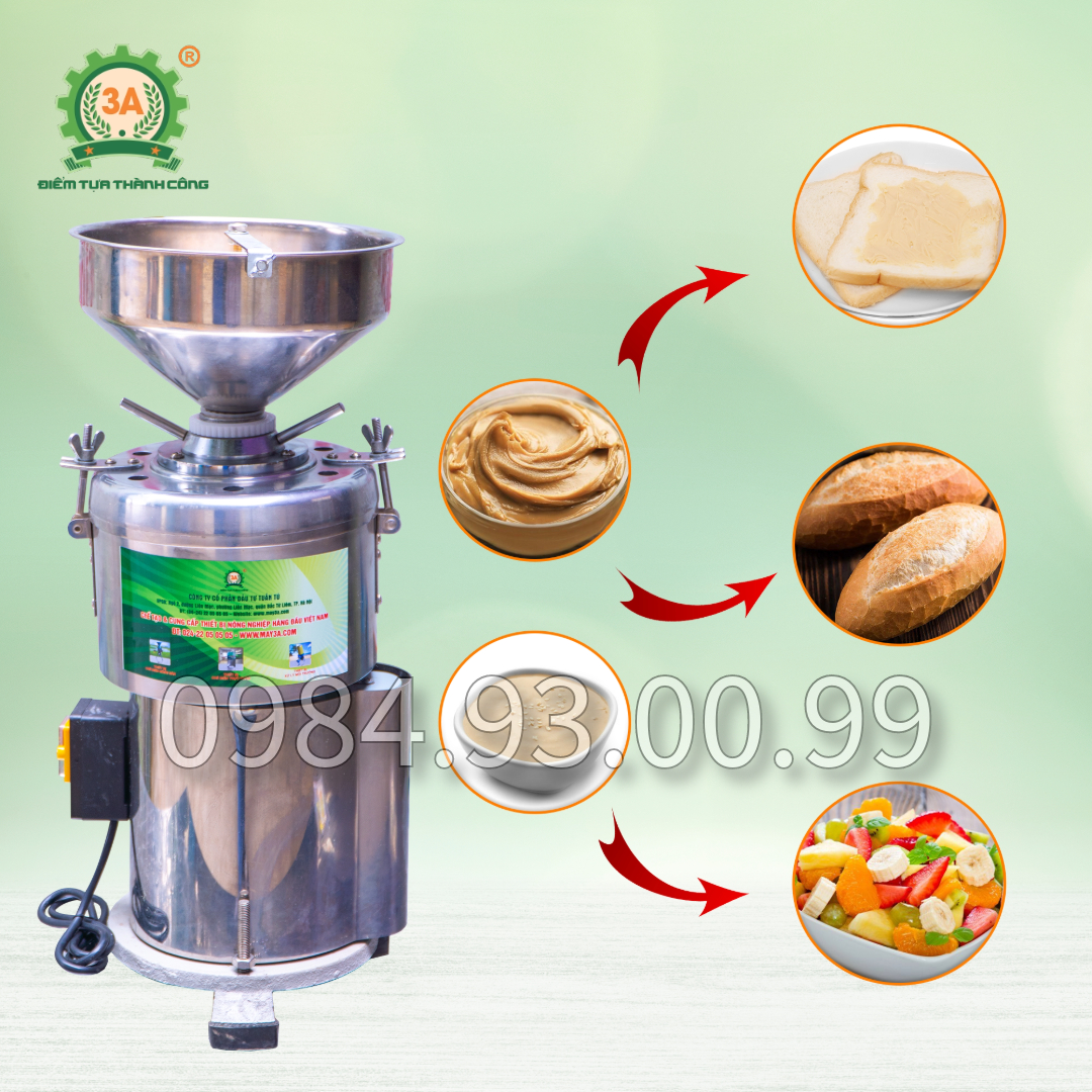 Máy xay bơ đậu phộng 3A1,1Kw