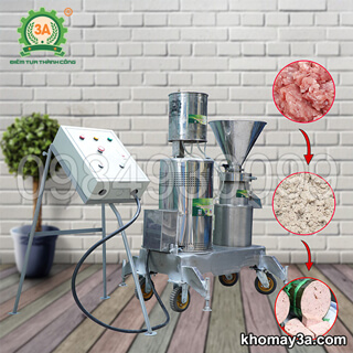 Máy xay thịt xương công nghiệp siêu mịn Inox 3A11Kw