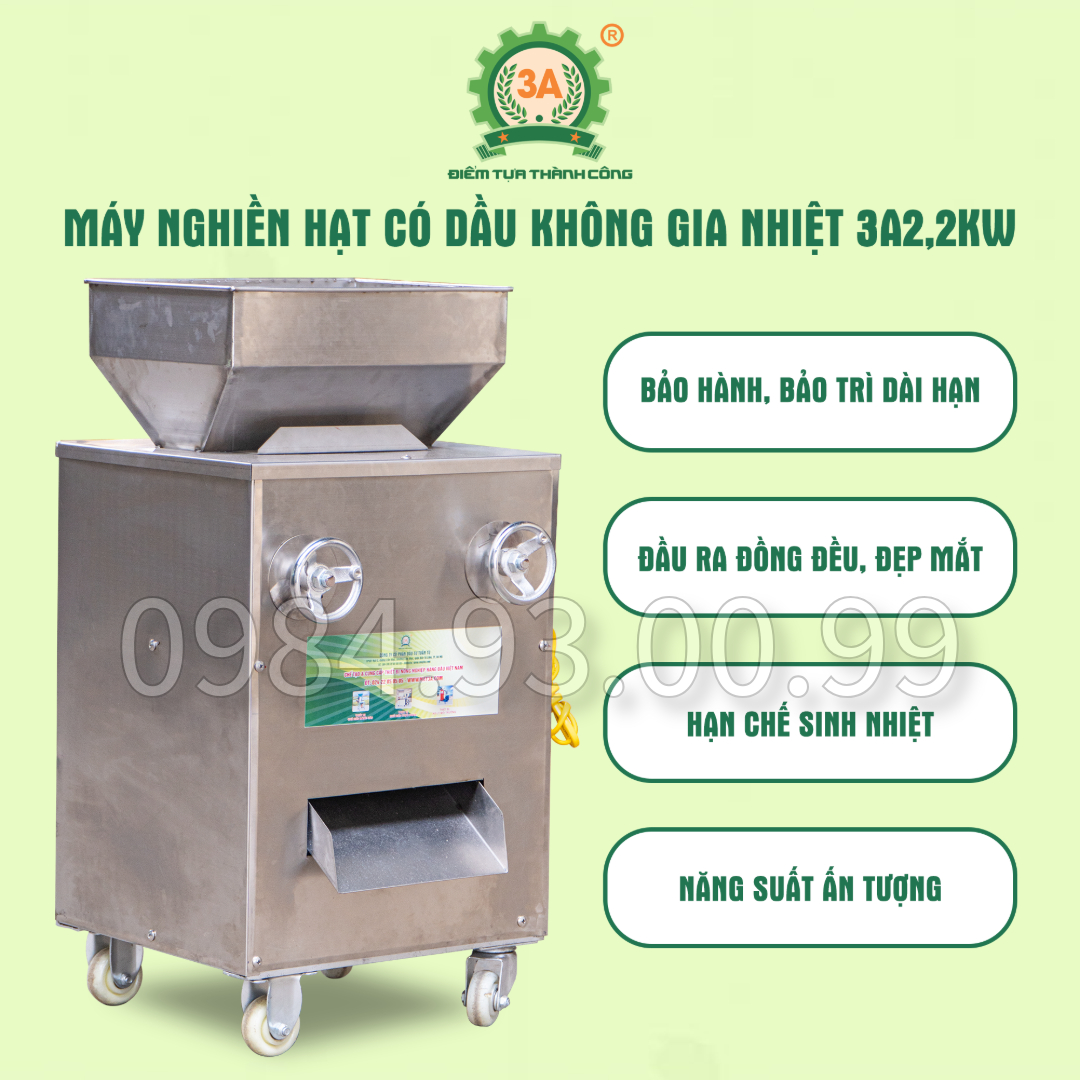 Máy xay hạt có dầu công nghiệp 3A2.2kw
