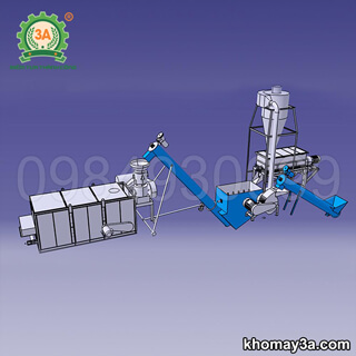 Dây chuyền sản xuất cám viên công nghiệp cho gia súc, gia cầm 3A500kg/h