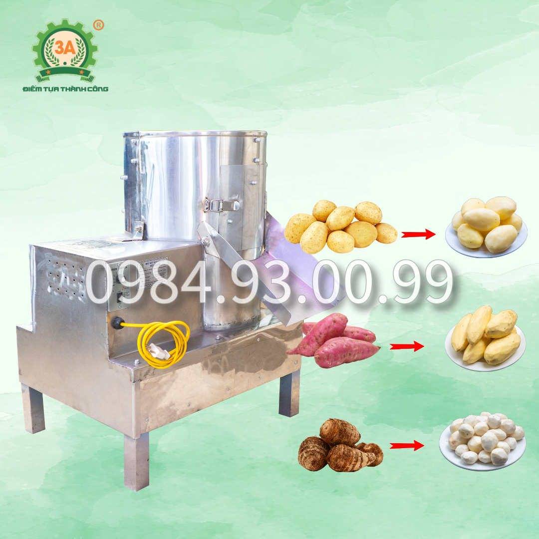 Máy gọt vỏ khoai tây inox tự động 3A370W