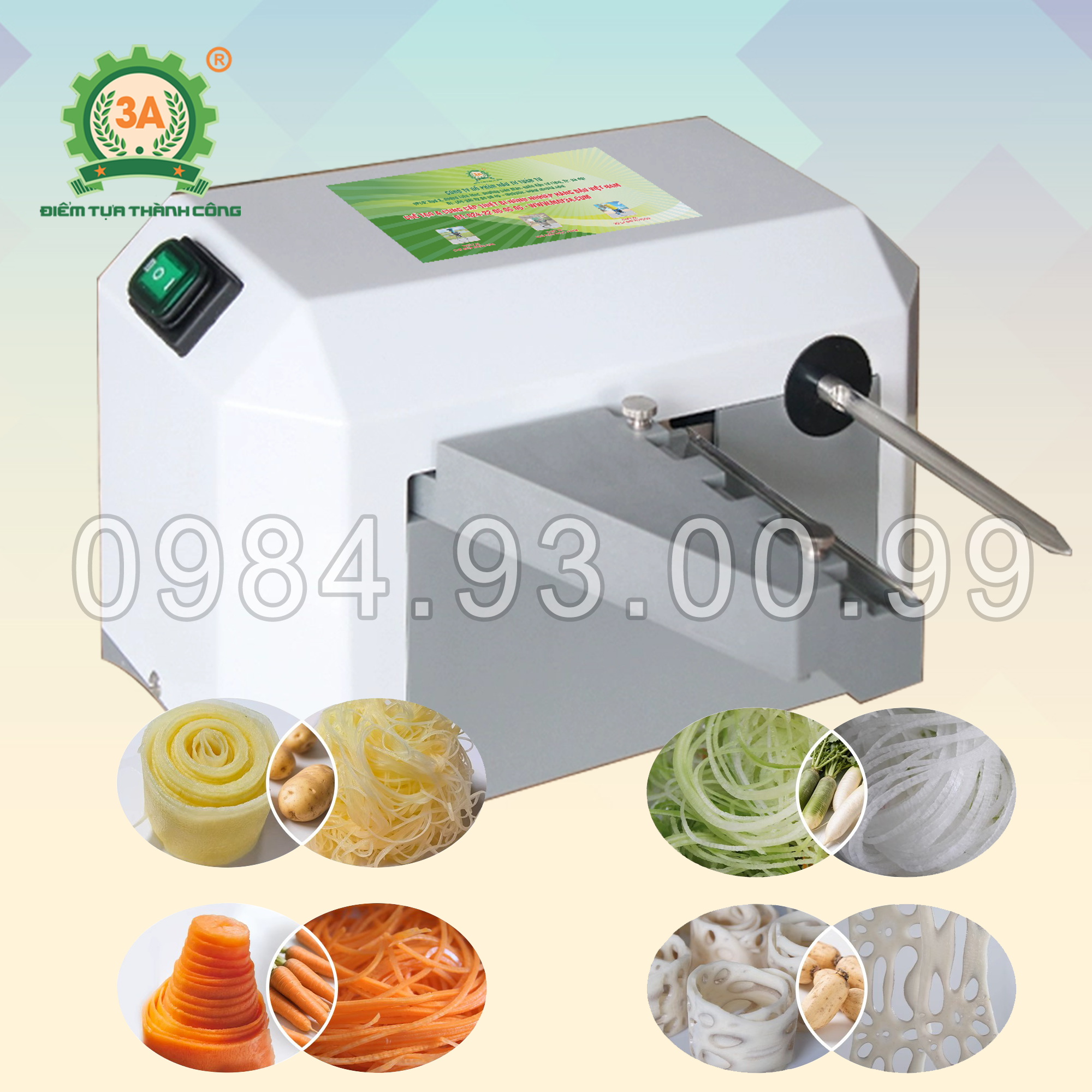 Máy bào sợi củ quả dạng dài 3A100W