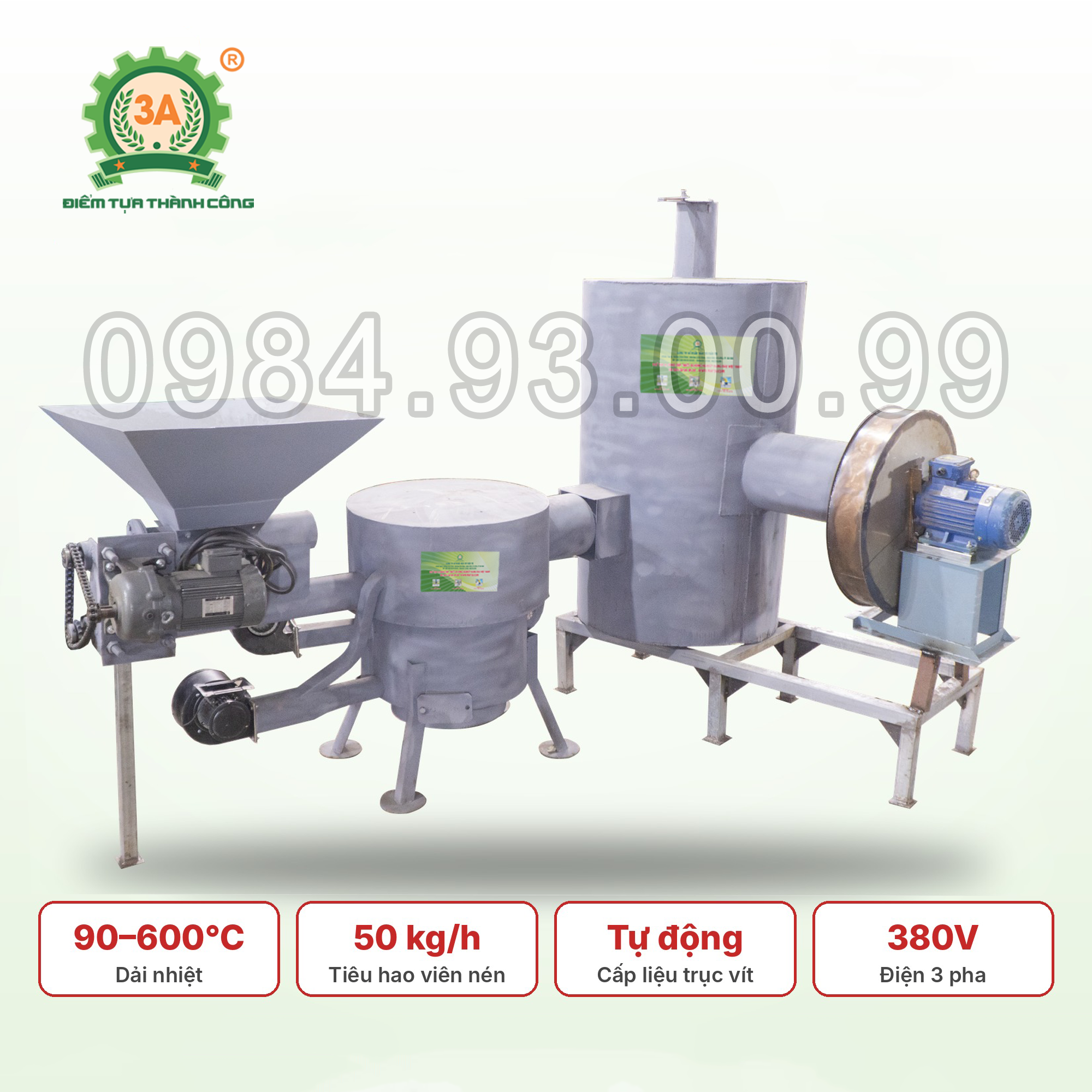 Lò Đốt Biomass Cấp Nhiệt Công Nghiệp 3A