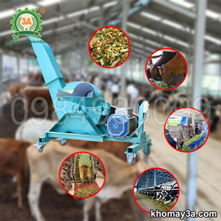 Máy băm cỏ, băm chuối siêu tốc cho trâu bò 3A3Kw