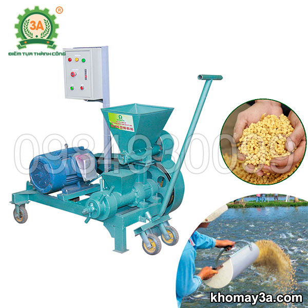Máy ép cám viên nổi 3A15Kw (cấp liệu bán tự động)