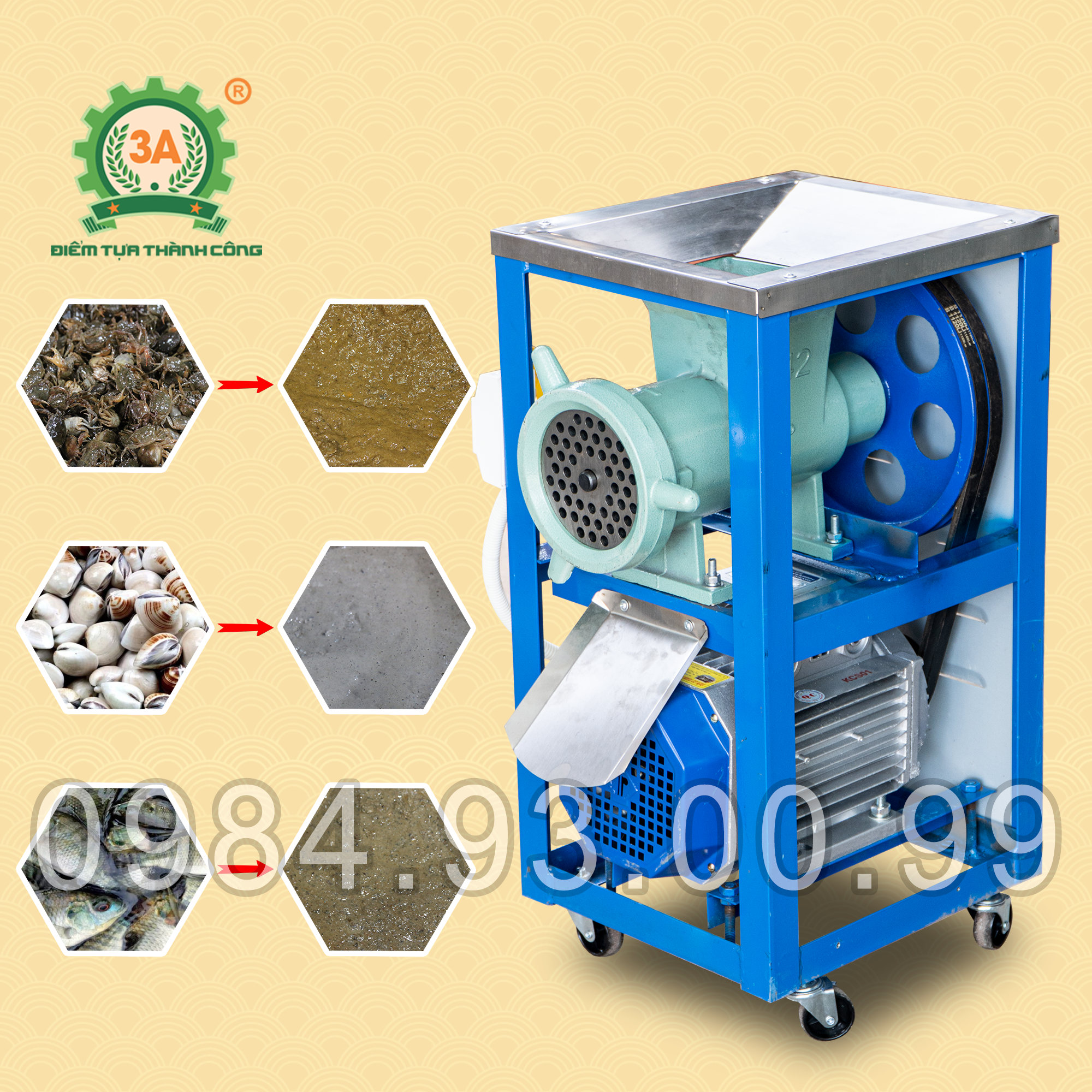 Máy nghiền cua ốc 3A