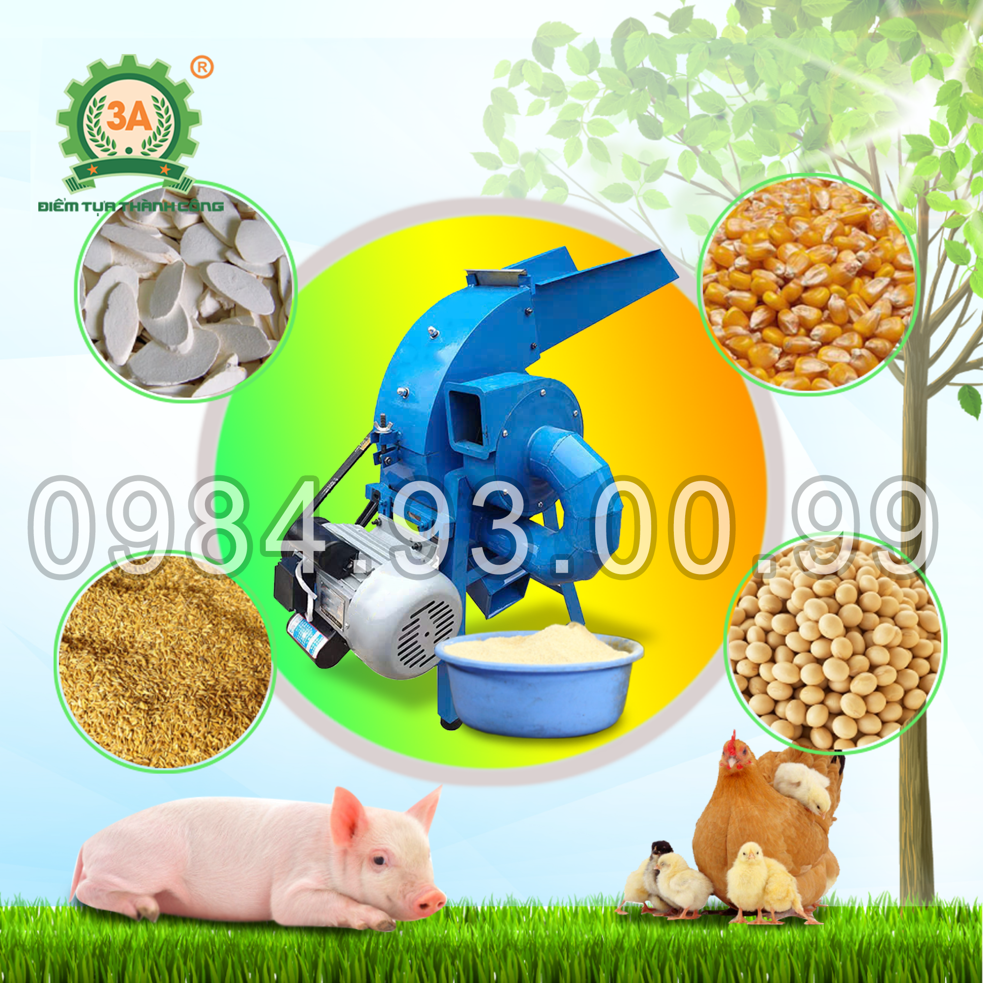 Máy nghiền đa năng 3A 3kW