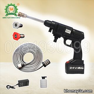 Máy phun rửa áp lực cao dùng pin 3A