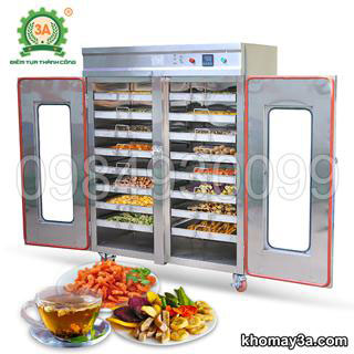 Máy sấy hoa quả khô 3A (16 khay)