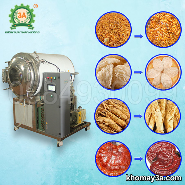 Máy sấy thăng hoa dược liệu 3A 24Kg/mẻ
