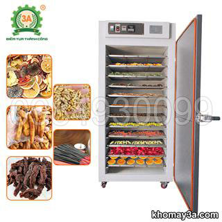 Máy sấy thực phẩm 3A (12 khay)