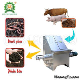 Máy tách ép chất thải chăn nuôi 3A7kW