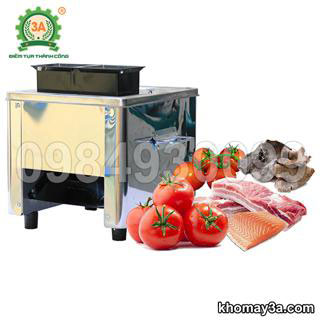 Máy thái thịt tươi sống 2 cửa nạp