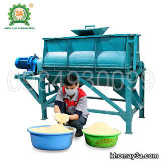 Máy trộn cám trục ngang 3A3Kw