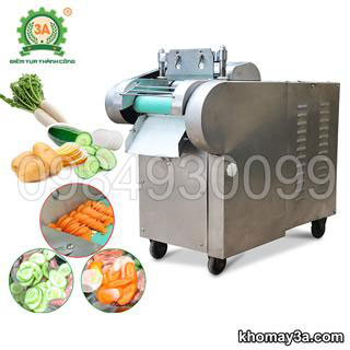 Máy thái rau củ quả có băng tải 3A1,5Kw