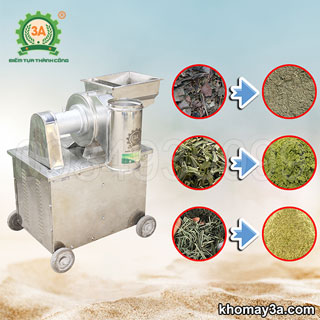 Máy xay lá cây khô thành bột siêu mịn 3A7,5Kw