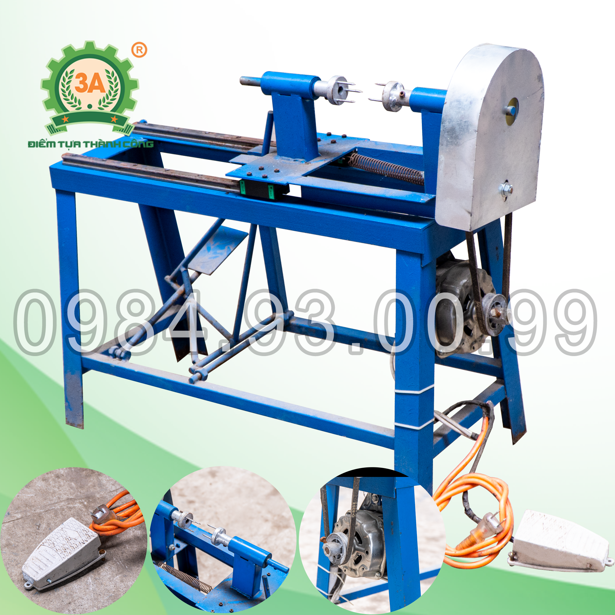 Máy gọt khoai môn 3A dạng trục xoay