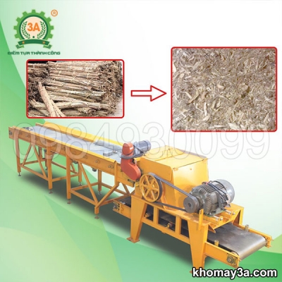 Dây chuyền băm rác ván bóc, vỏ cây 3A55Kw