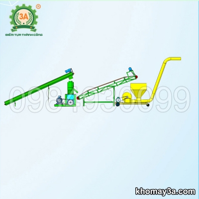 Dây chuyền ép viên nén gỗ 3A37Kw