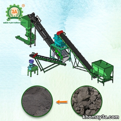 Dây chuyền làm phân bón hữu cơ 3A 4 tấn/giờ