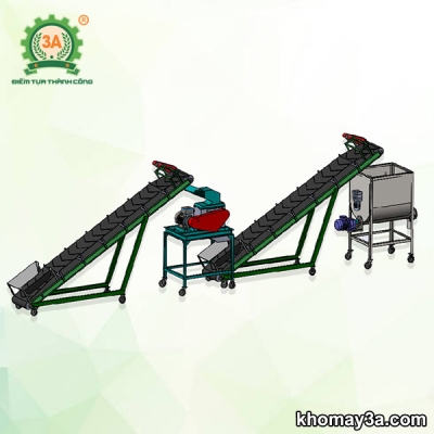 Dây chuyền nghiền phân hữu cơ 3A