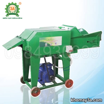 Máy băm đập dập cỏ, cây ngô cho gia súc 2 buồng 3A3Kw