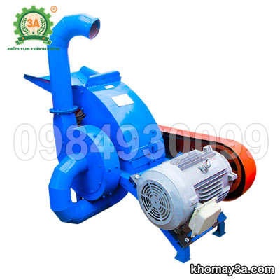máy băm nghiền rơm khô