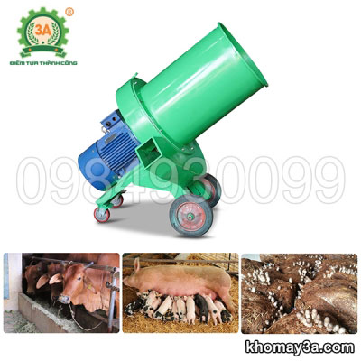 Máy băm rơm khô