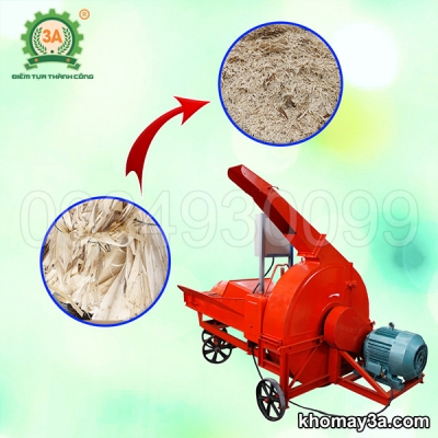Máy băm vỏ cây keo, rác ván bóc 3A 9RC-130