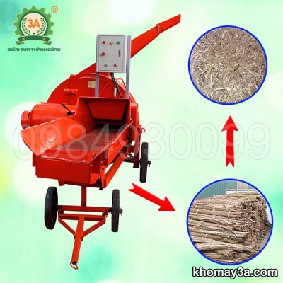 Máy băm vỏ cây keo, rác ván bóc 3A 9RC-130