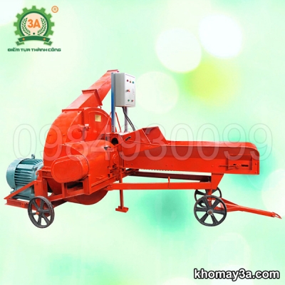 Máy băm vỏ cây keo, rác ván bóc 3A 9RC-130