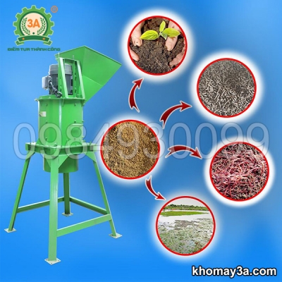 Máy đánh tơi phân bò 3A7,5Kw Máy đánh tơi phân bò 3A7,5Kw