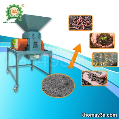 Máy đánh tơi phân bón, xay đất vườn ươm 2 tầng công suất lớn 3A11Kw