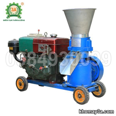 Máy ép cám viên chạy đầu nổ 3A8HP 1