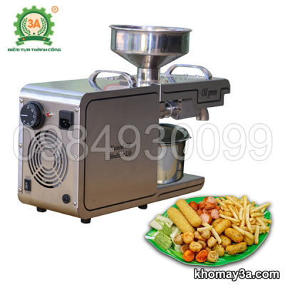 Máy ép dầu đậu phộng inox 3A