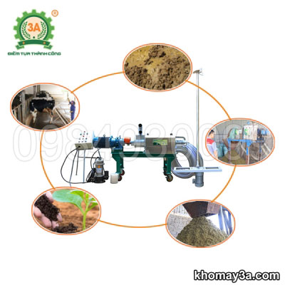 Máy ép phân bò 3A