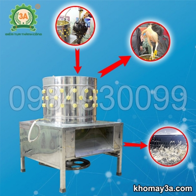 Máy vặt lông gia cầm siêu sạch 3A1,5Kw