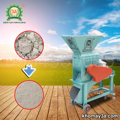 Máy đánh tơi phân hữu cơ hai tầng 3A3Kw