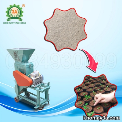 Máy đánh tơi phân hữu cơ hai tầng 3A3Kw