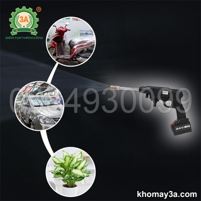 Máy phun rửa áp lực cao dùng pin 3A