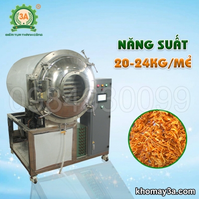 Máy sấy thăng hoa dược liệu 3A 24Kg/mẻ Máy sấy thăng hoa dược liệu 3A 24Kg/mẻ