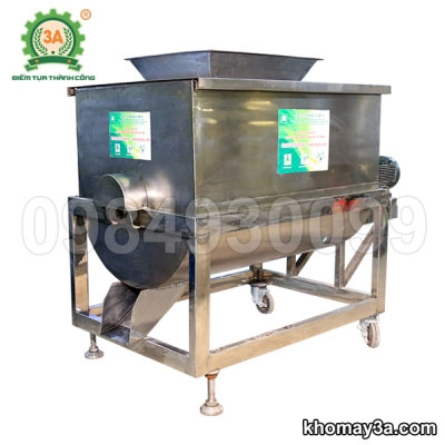 Máy trộn cám trục ngang inox 3A5,5Kw