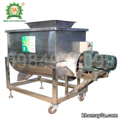 Máy trộn cám trục ngang inox 3A5,5Kw 2