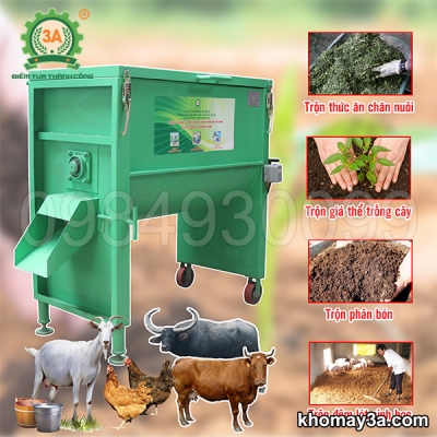 Máy trộn hạt nhựa trục ngang 3A3Kw