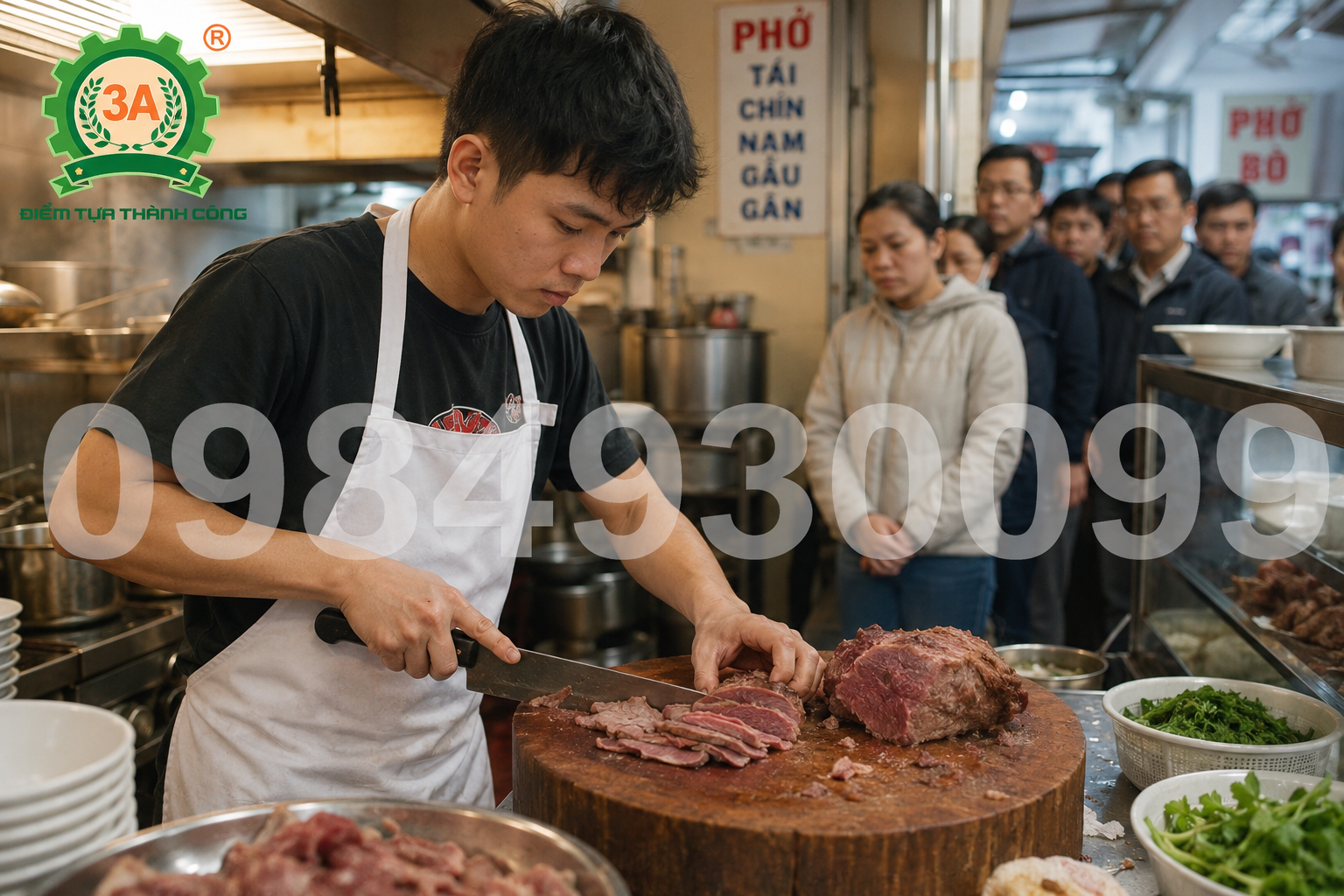 Máy Cắt Thịt Tươi Sống 3A: Dành Cho Quán Phở, Quán Cơm Tấm