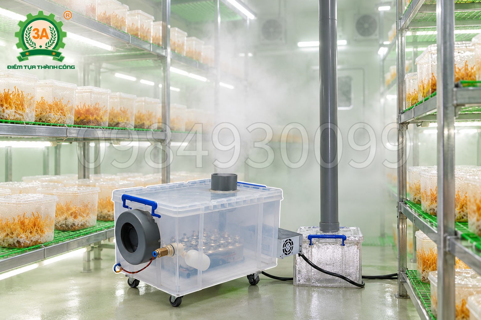 Máy Phun Sương Cho Trại Nấm: Giữ Ẩm Bao Nhiêu Phần Trăm Là Đạt